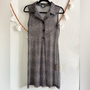 Breakin’ Loose vintage animal print sheer tunic